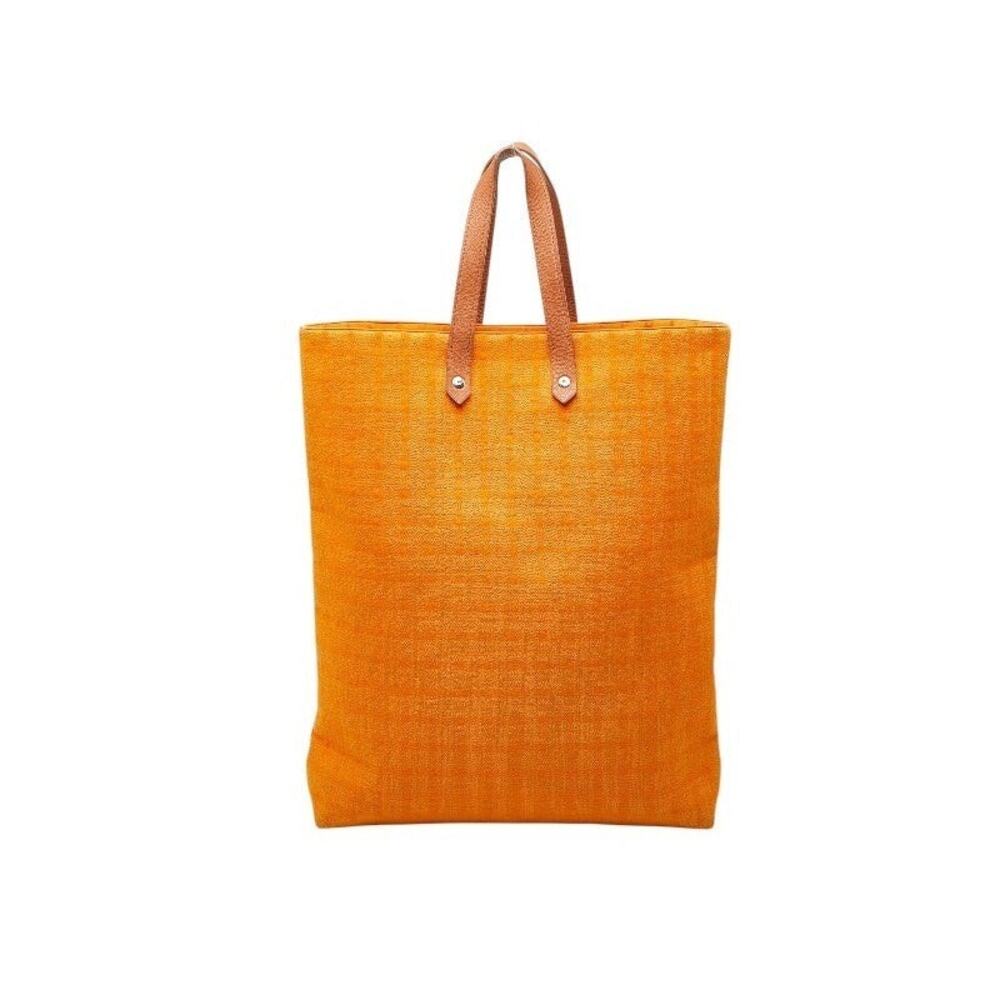Hermes Amedaba Diago GM Wool Cotton Tote Bag Orange